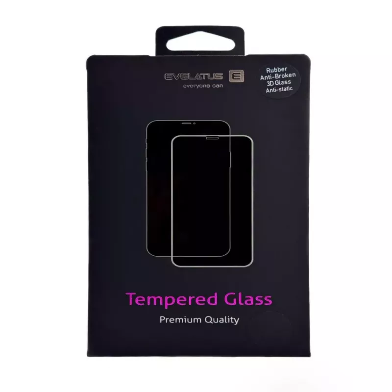 Evelatus Apple iPhone 17 / 16 Pro Corning Gorilla Glass Anti-Static 3D Full Cover 10X Stronger Screen Protector