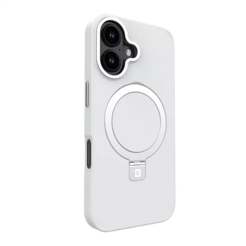 EVELATUS Apple iPhone 17 Shield Case With MagSafe & Stand Matte Silver