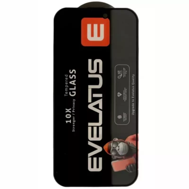 Evelatus Samsung Galaxy A16 / A17 Privacy Corning Gorilla Glass Anti-Static 3D Full Cover 10X Stronger Screen Protector