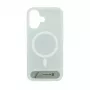 Evelatus Apple iPhone 17 Rubber Coated MagSafe With Stand Case Silver