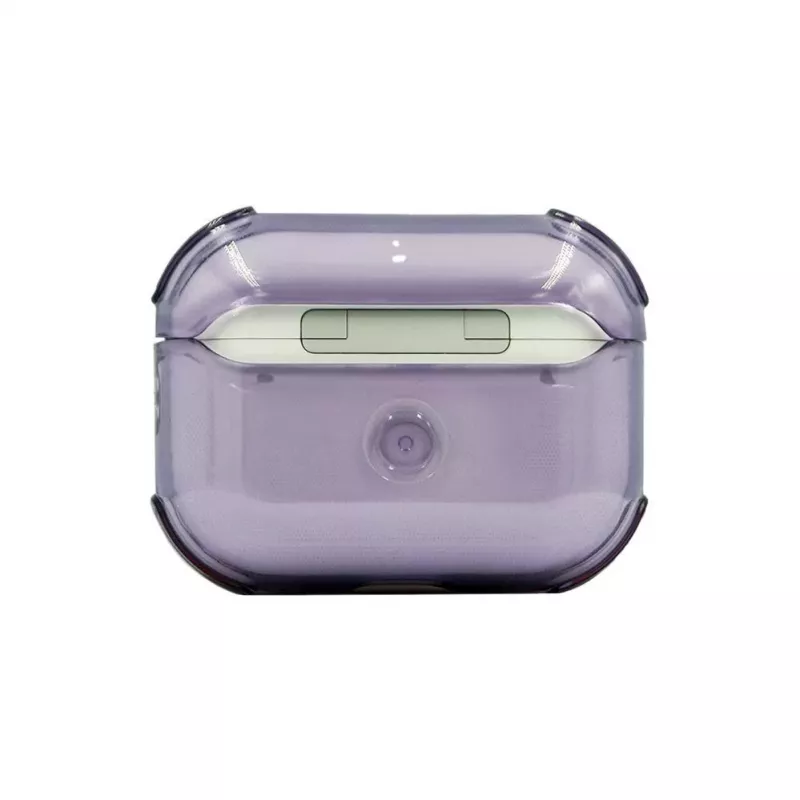 Evelatus Apple AirPods Pro TPU aizsargmaciņš caurspīdīgi violets