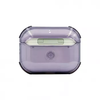 Evelatus Apple AirPods 4 TPU aizsargmaciņš caurspīdīgi violets