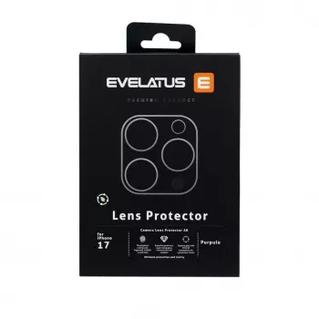 Evelatus Apple iPhone 17 Pilna Ķermeņa Kameras Objektīva Aizsardzība Premium Purple
