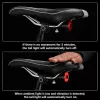iLike Smart USB uzlādējams velosipēda aizmugurējais lukturis ar bremžu sensoru, 7 apgaismojuma režīmi, IPX5 ūdensizturīgs, alumīnija velosipēda aizmugurējais lukturis, sēdekļa sliedes stiprinājums