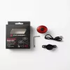 iLike Smart USB uzlādējams velosipēda aizmugurējais lukturis ar bremžu sensoru, 7 apgaismojuma režīmi, IPX5 ūdensizturīgs, alumīnija velosipēda aizmugurējais lukturis, sēdekļa sliedes stiprinājums