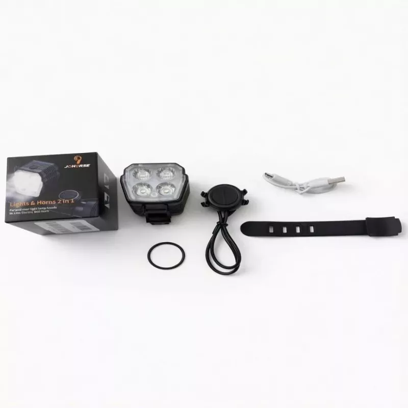 iLike 120dB Electric Bike Horn with Wired Remote Button, Waterproof Bicycle Horn for Bikes & E-Scooters