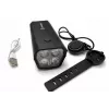 iLike Uzlādējams Velosipēda Priekšējais Lukturis ar 120dB Elektrisko Skaņas Signālu, 300 Lūmenu LED Velosipēda Gaisma, USB Uzlādējams, Stūres Tālvadības Slēdzis