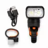 iLike JOHORSE USB uzlādējams velosipēda priekšējais lukturis, 400LM LED velosipēda priekšējais lukturis, dubults stars, alumīnija korpuss, akumulatora indikators, ūdensizturīgs velosipēda lukturis