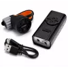 iLike JOHORSE USB uzlādējams velosipēda priekšējais lukturis, 400LM LED velosipēda priekšējais lukturis, dubults stars, alumīnija korpuss, akumulatora indikators, ūdensizturīgs velosipēda lukturis