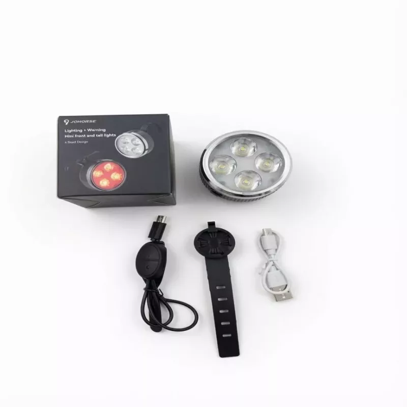 iLike Uzlādējams Velosipēda Priekšējais Lukturis ar 120dB Skaņas Signālu, 280 Lumeni, 4 Gaismas Režīmi, USB Uzlādējams, Bezvadu Tālvadība