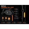 iLike JOWORSE uzlādējams COB LED velosipēda aizmugurējais lukturis, USB-C velosipēda aizmugurējās drošības gaisma, 300mAh ūdensizturīga riteņbraukšanas brīdinājuma gaisma
