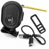 iLike JOWORSE uzlādējams COB LED velosipēda aizmugurējais lukturis, USB-C velosipēda aizmugurējās drošības gaisma, 300mAh ūdensizturīga riteņbraukšanas brīdinājuma gaisma