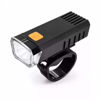 iLike USB uzlādējams velosipēda priekšējais lukturis, JH420 augsta spilgtuma LED velosipēda priekšējais lukturis, IP65 ūdensizturīgs velosipēda lukturis MTB, šosejas velosipēdam un e-velosipēdam melns