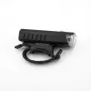 iLike USB uzlādējams velosipēda priekšējais lukturis, JH420 augsta spilgtuma LED velosipēda priekšējais lukturis, IP65 ūdensizturīgs velosipēda lukturis MTB, šosejas velosipēdam un e-velosipēdam melns