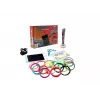 iLike Melt 3D pildspalvas komplekts kastē, pilns komplekts 3D drukāšanas pildspalvai, 3D PEN-7-1 komplekts ar trafaretiem 5m x 20 krāsas rozā