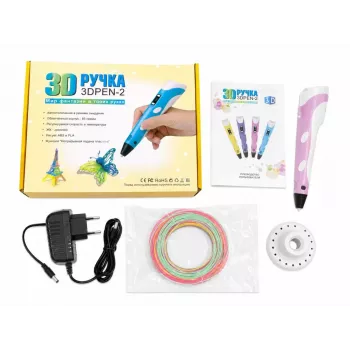 iLike 3D zīmēšanas pildspalva ar LCD displeju | Ultimate daudzkrāsu 3D printera pildspalva violeta