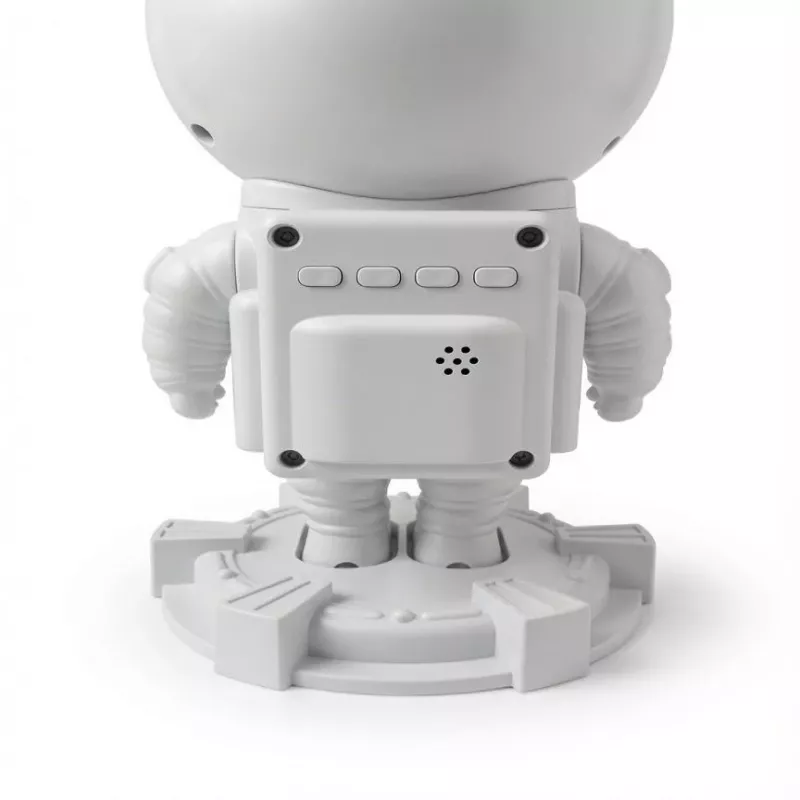 iLike Astronaut Smart LED Lamp with Bluetooth Speaker, RGB Night Light, Remote Control, 360° Rotating Head White