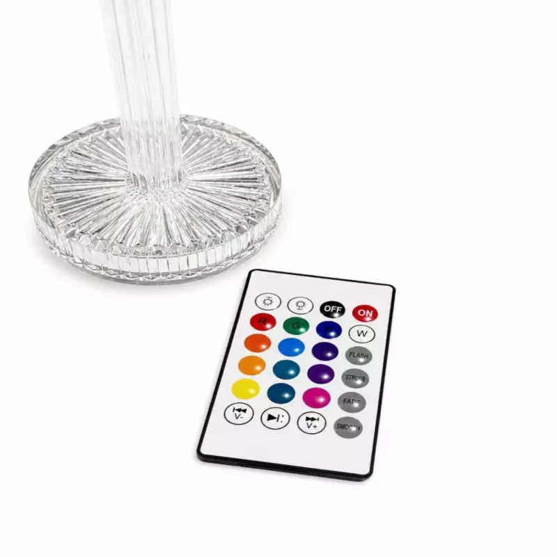iLike Crystal Touch RGB LED galda lampa ar Bluetooth skaļruni, apkārtējās gaismas naktsgaismu un tālvadības pulti