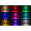 iLike Crystal Touch RGB LED galda lampa ar Bluetooth skaļruni, apkārtējās gaismas naktsgaismu un tālvadības pulti