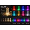 iLike Crystal Bubble Touch RGB LED galda lampa ar Bluetooth skaļruni