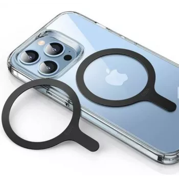 iLike ESR HaloLock magnētiskais gredzens tālrunim MagSafe 2 iepakojumā Melns