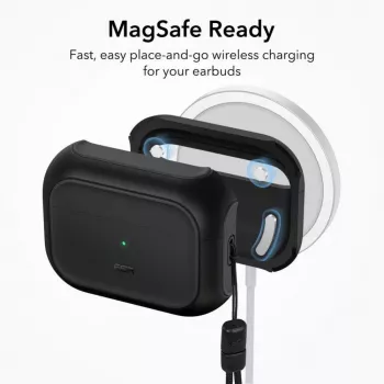ESR Orbit HaloLock ar MagSafe Apple AirPods Pro 1 / 2 — Melns