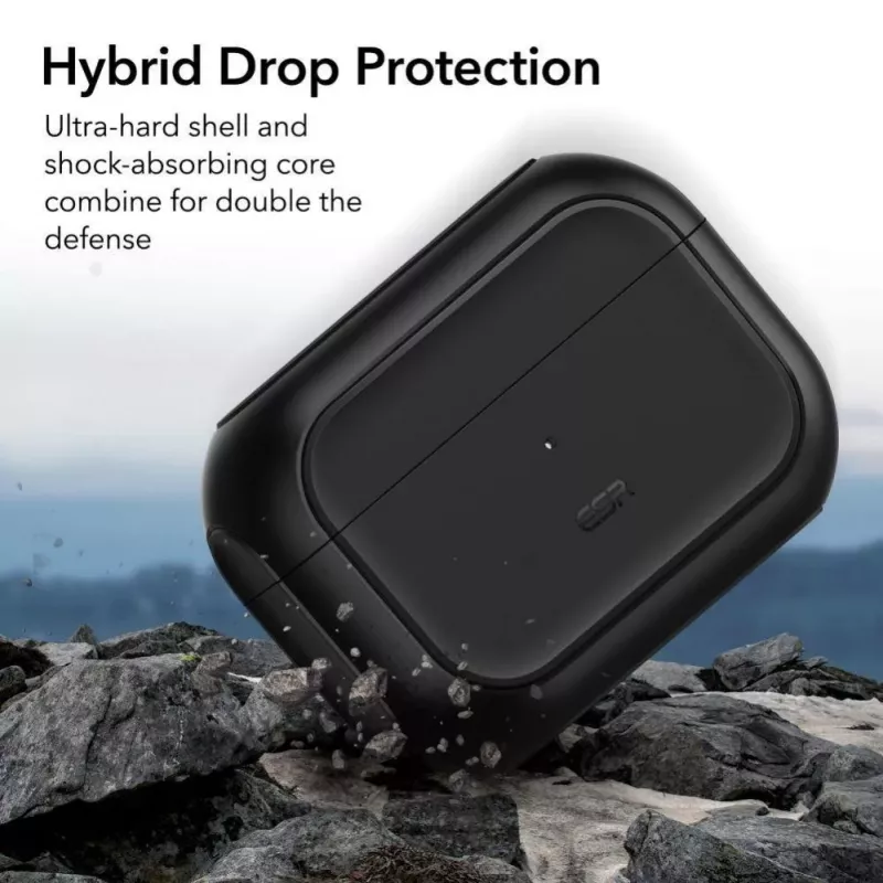 ESR Orbit HaloLock ar MagSafe Apple AirPods Pro 1 / 2 — Melns
