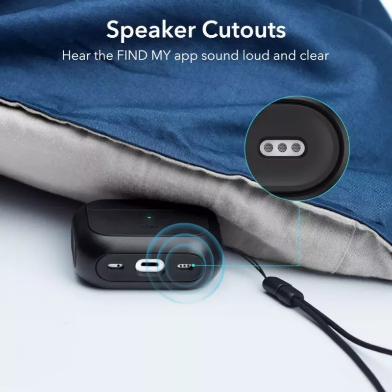 ESR Orbit HaloLock ar MagSafe Apple AirPods Pro 1 / 2 — Melns