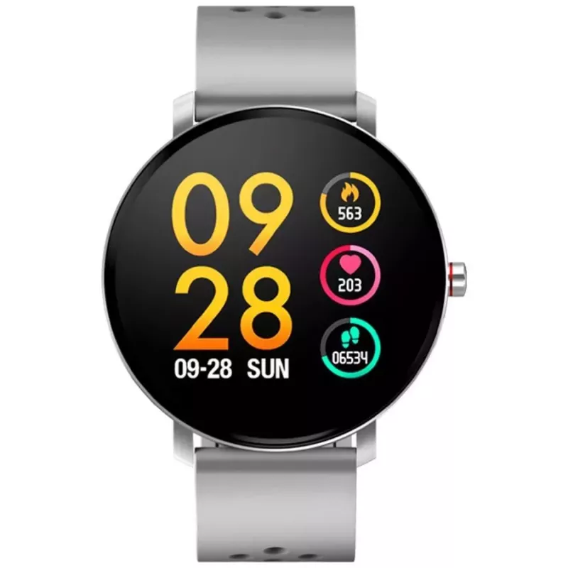 Denver SW-171 Grey Smartwatch ar 1,3 collu IPS skārienekrānu, sirdsdarbības monitoru, IP67, Bluetooth 5.0