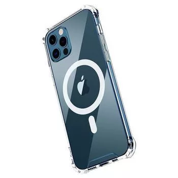 Tel Protect Apple iPhone 12 Pro Max MagSilicone Case Caurspīdīgs
