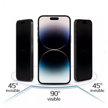 iLike Apple iPhone 17 Rūdītais Privātuma Stikls Melns