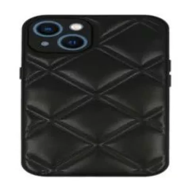 iLike Apple iPhone 14 Ādas 3D Maciņš Melns