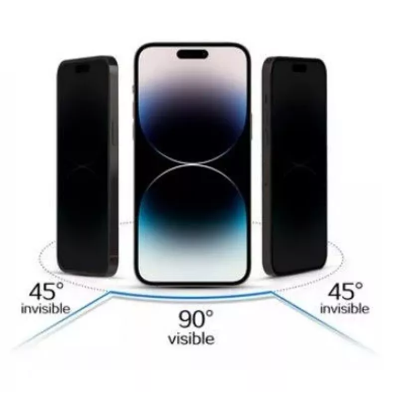 iLike Samsung Galaxy A54 5G Privātuma stikla ekrāna aizsargs melns
