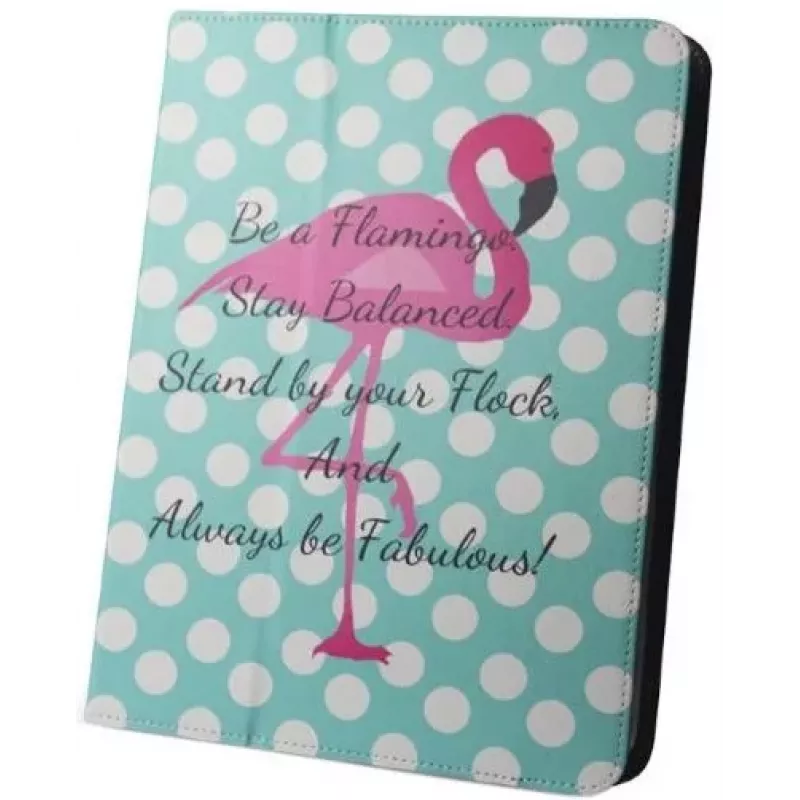 iLike Flamingo and Dots Tablet Case for 9-10 inch Tablets