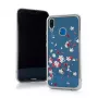 iLike Apple iPhone XR Flower Back Case - Caurspīdīgs ar daudzkrāsainiem ziediem, TPU aizsargmaciņš