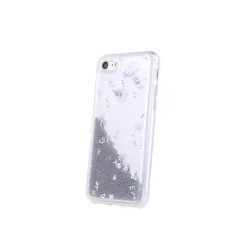 iLike Apple iPhone 11 Pro Liquid Letters TPU Case Silver