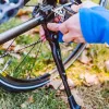 Forever Outdoor Bikes Kickstand - Sānu statīvs no alumīnija sakausējuma 24-29 collu velosipēdiem, melns