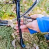 Forever Outdoor Bikes Kickstand - Sānu statīvs no alumīnija sakausējuma 24-29 collu velosipēdiem, melns