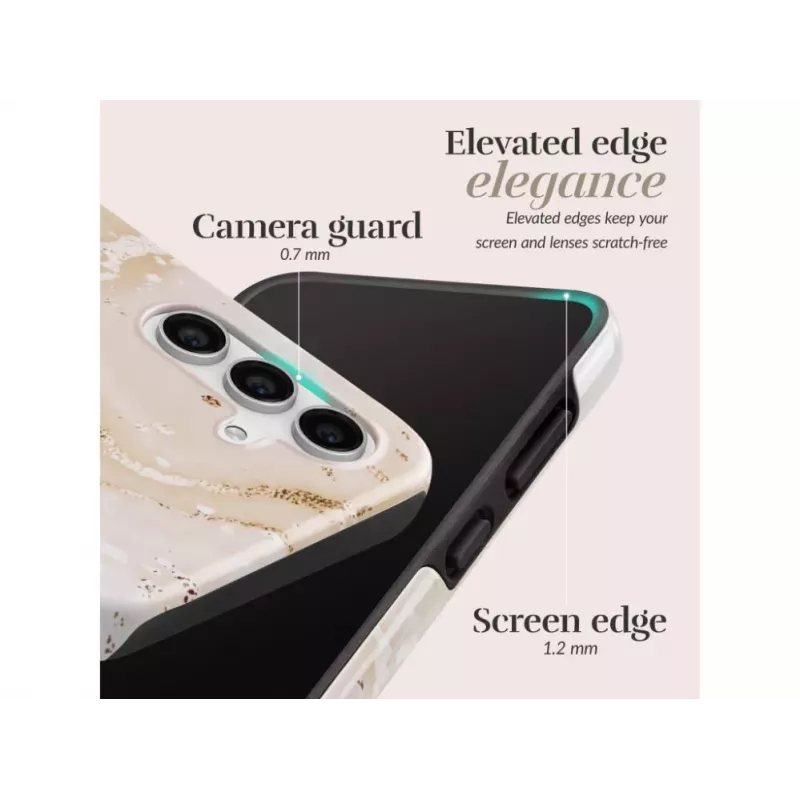 Mio Gold Marble Magsafe Compatible Back Cover Case for Samsung Galaxy S25 5G