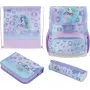Herlitz Loop Plus Mystic Mermaid School Satchel Set - 4-Piece (Backpack, Filled Pencil Case, Pencil Pouch, Sports Bag) - 17L - Unisex - Primary School