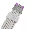 ASUS ROG EQUALIZER White Edition GPU barošanas kabelis - 16-pin 12VHPWR uz 3x8-pin PCIe - 700mm Balts