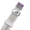 ASUS ROG EQUALIZER White Edition GPU barošanas kabelis - 16-pin 12VHPWR uz 3x8-pin PCIe - 700mm Balts