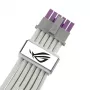 ASUS ROG EQUALIZER White Edition GPU barošanas kabelis - 16-pin 12VHPWR uz 3x8-pin PCIe - 700mm Balts