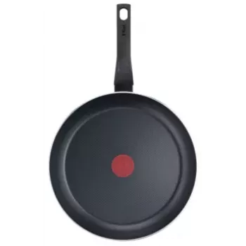 TEFAL Easy Plus Cepšanas panna 24 cm, fiksēts rokturis, melna, titāna nepiedegoša, nav indukcijai