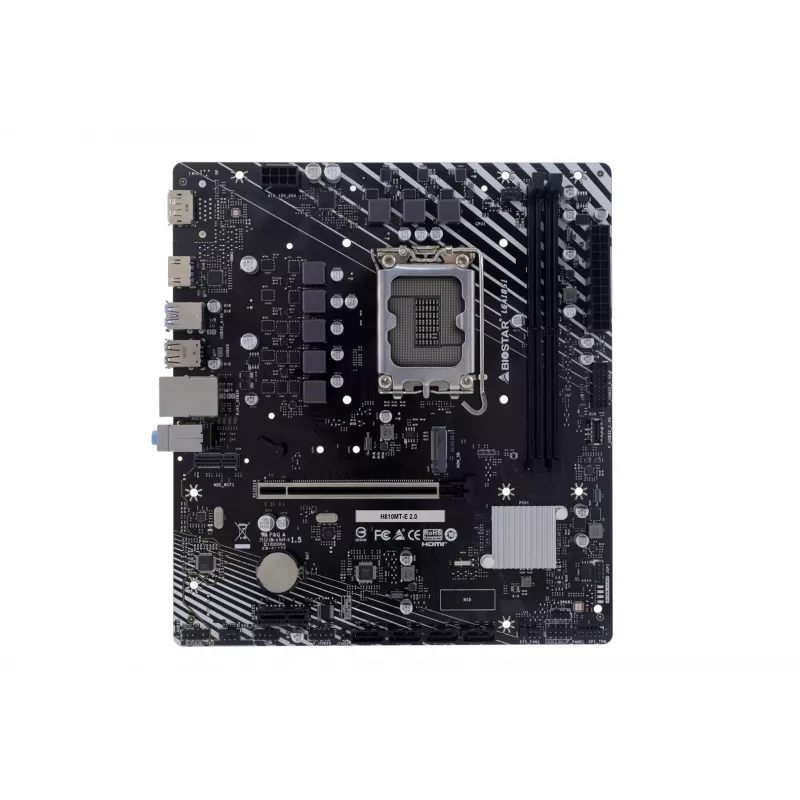 BIOSTAR H810MTE 2.0 mātesplate, Intel H810, LGA 1700, DDR4, Micro ATX