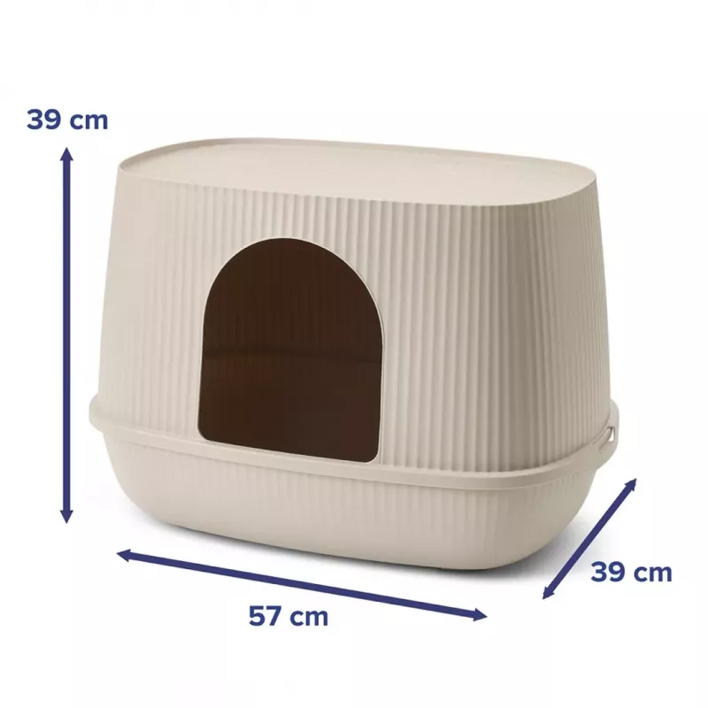 SAVIC Moona Cat Litter Box Mocha 57x39x39 cm