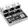 BCS BCS-xPoE3/EXT-AT 3-Port PoE+ Slēdzis, 2x PoE+ 30W, 1x Uplink, 250m EXTEND, Metāls
