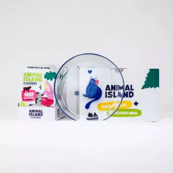 ANIMAL ISLAND Beef Fillets in Gravy 12x85g + Keramiskā barošanas bļoda