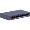 Hikvision DS-3E0109P-E/M(C) 9-Port Fast Ethernet PoE Switch, 8 PoE Porti, 65W Budžets, Nepārvaldīts