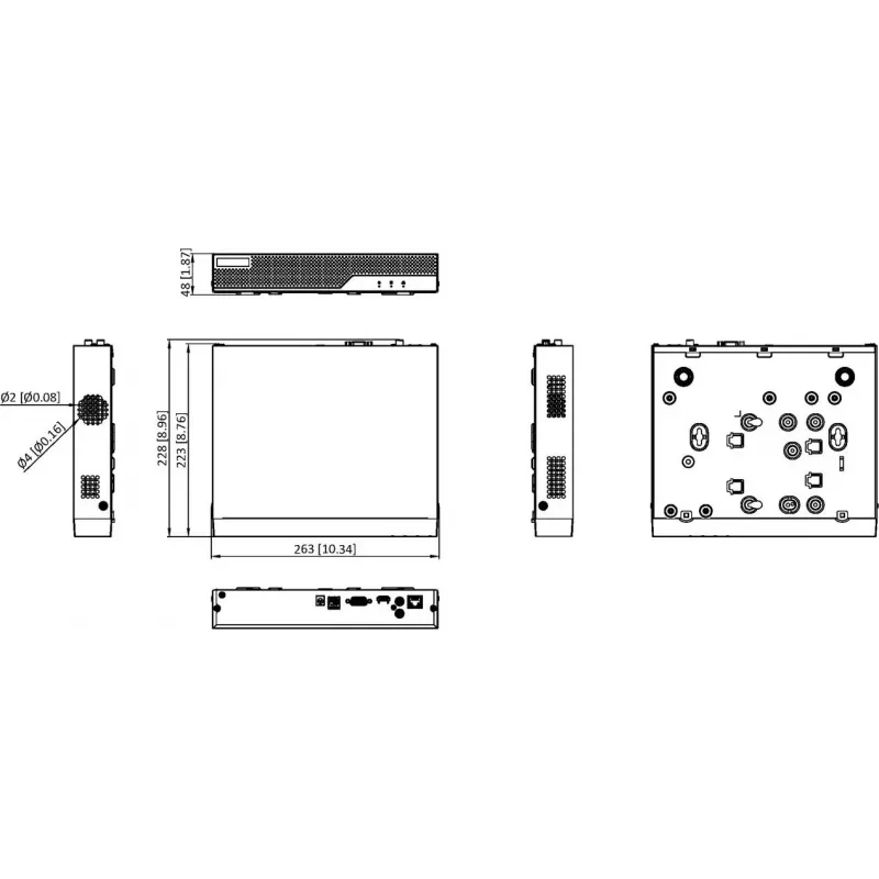 Hikvision HiLook NVR-104MH-C(E) 4-Kanālu 8MP Tīkla Video Reģistrators